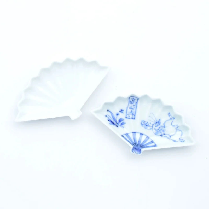 高山寺開扇小皿